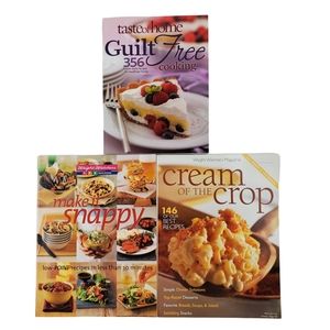 Bundle of 3 healthy living recipe books